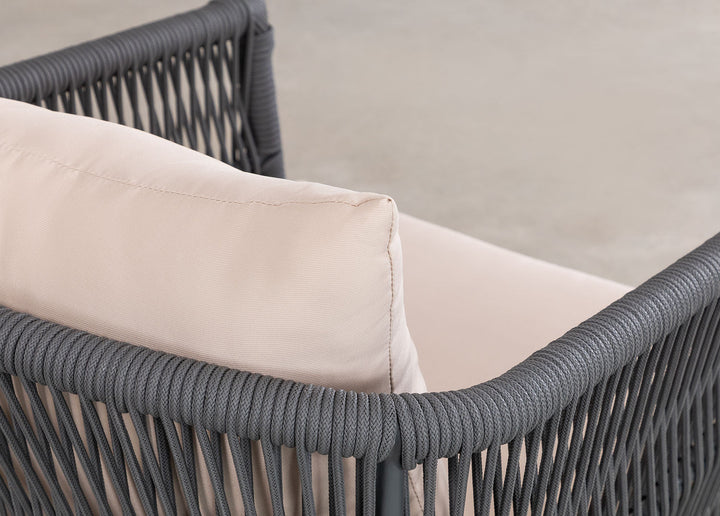 Bilbao Outdoor Sofa Set 2 Seater, 2 Single seater Set Braided & Rope