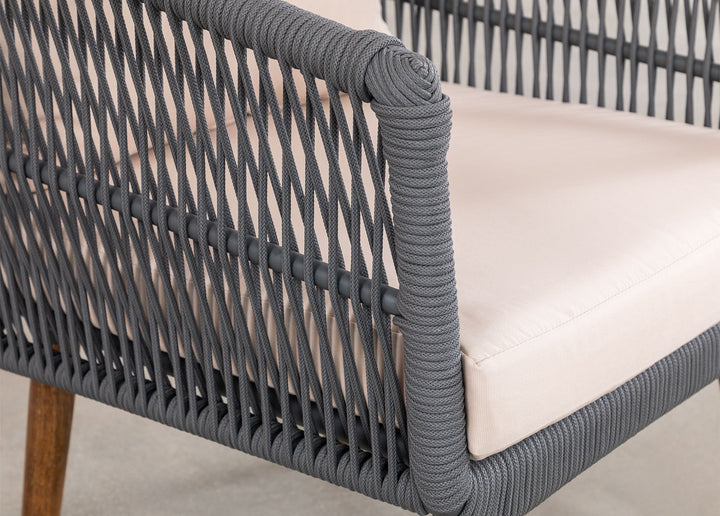 Bilbao Outdoor Sofa Set 2 Seater, 2 Single seater Set Braided & Rope