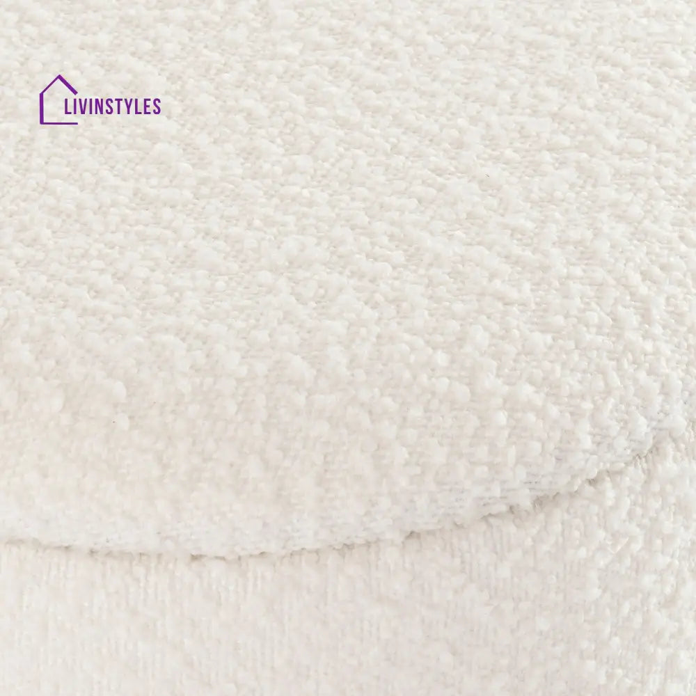 Gaspar Gold Base Boucle Storage Stool Stools