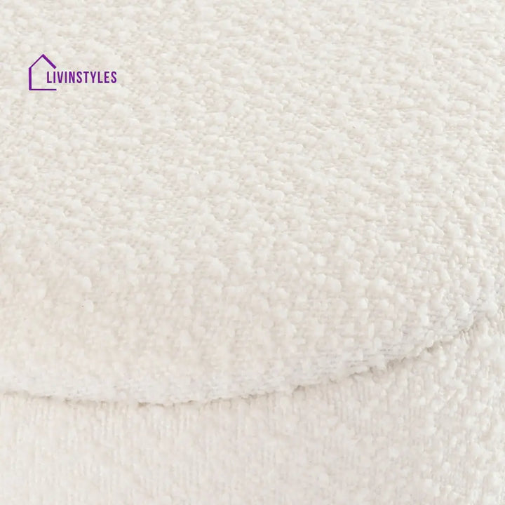 Gaspar Gold Base Boucle Storage Stool Stools