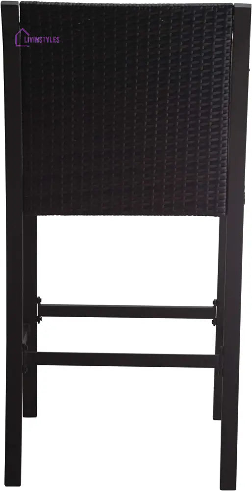 Gastone Outdoor Patio Bar Chair 2 Chairs For Balcony (Brown) - Bar Sets