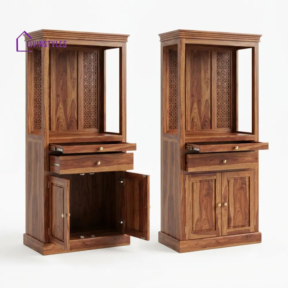 Gauri Premium Solid Wood Home Temple | Pooja Mandir for Home