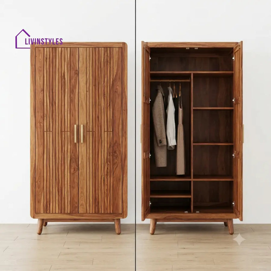 Gauri Wooden Wardrobe for Clothes | Cupboard for Clothes