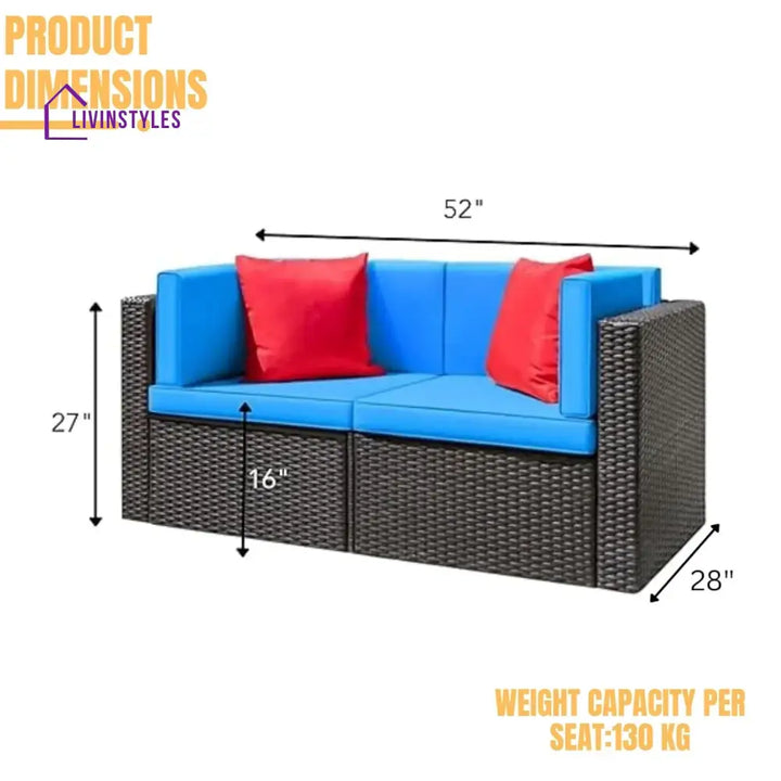 Gaurika Outdoor All-Weather Rattan Wicker Single Seater Sofa - Sofa Set