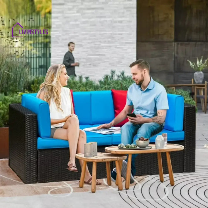 Gaurika Outdoor All-Weather Rattan Wicker Single Seater Sofa - Sofa Set