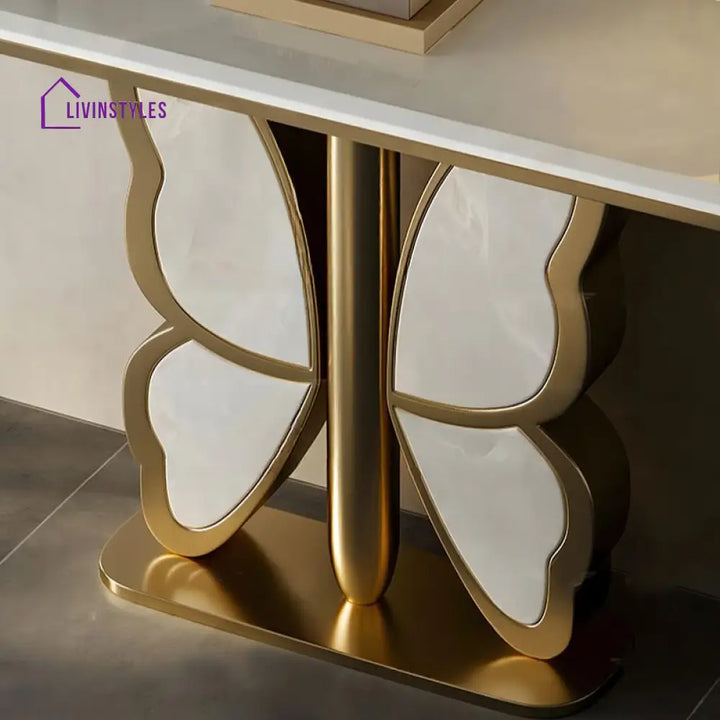 Gaurin Stainless Steel Living Room Console Table