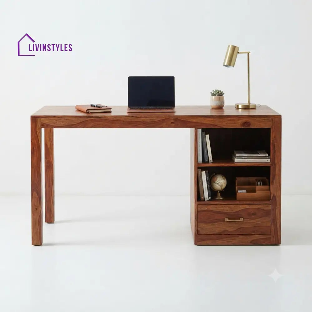 Gayathri Sheesham Wood Study Table for Home | Wooden Study Table