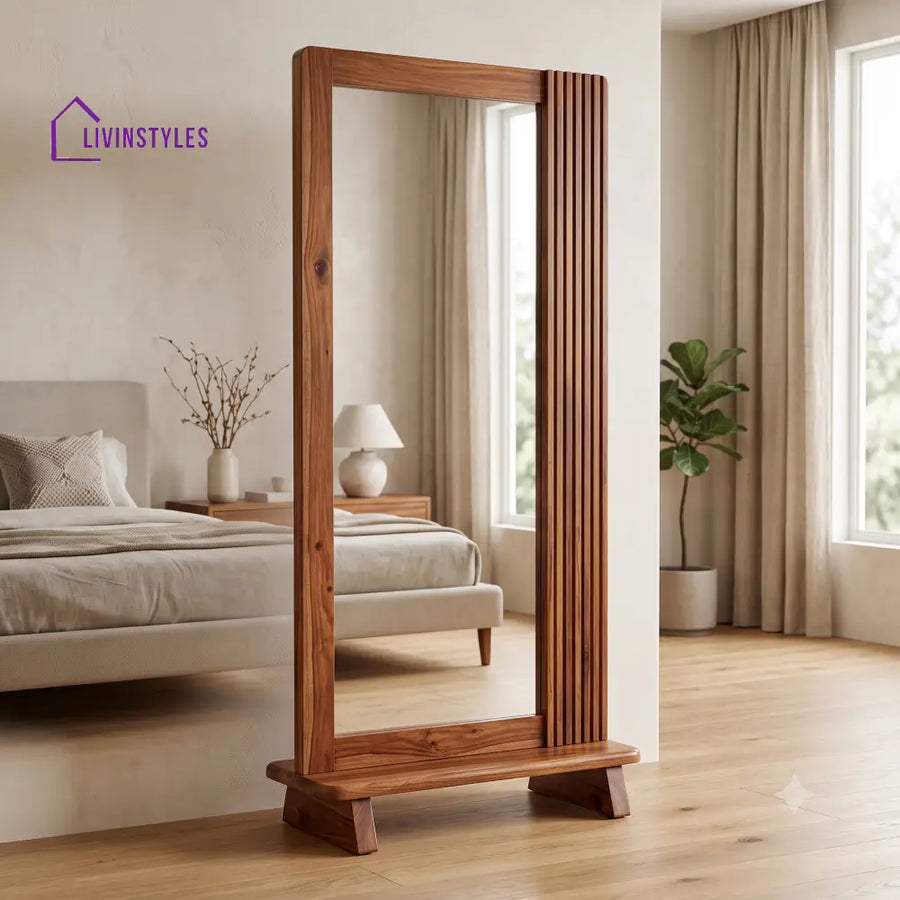 Gayathri Wooden Full Length Mirror for Bedroom & Living Room