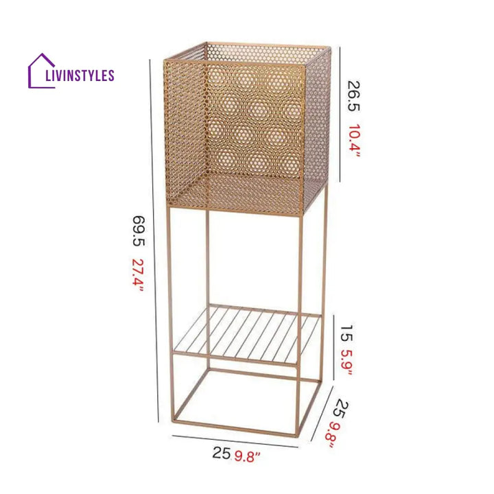 Gayatri Metal Plant Stand For Balcony - Set Of 2
