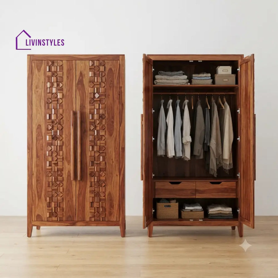Gayatri Wooden Wardrobe for Clothes | Cupboard for Clothes
