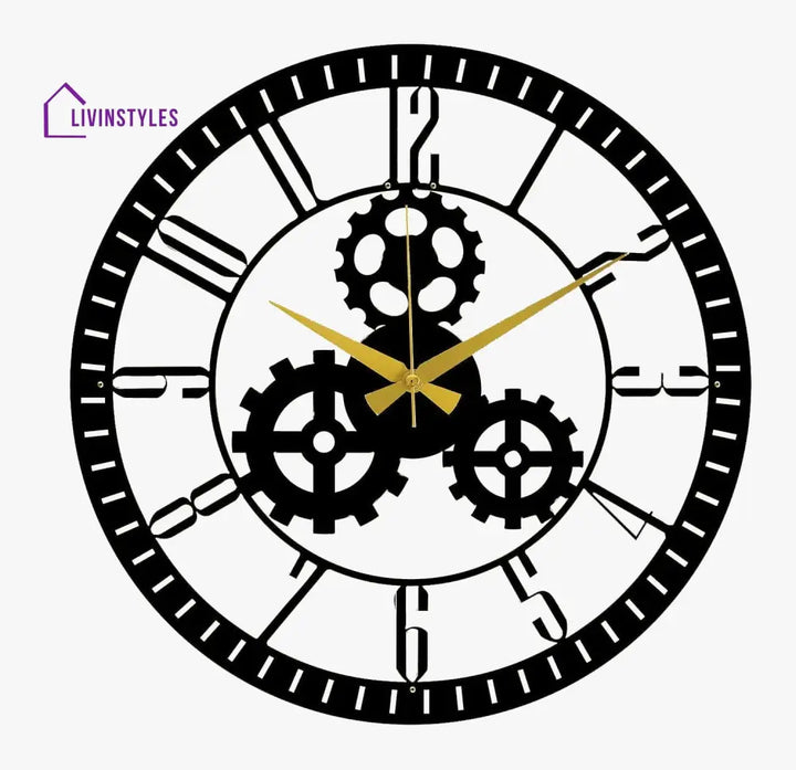 Gear Metal wall clock
