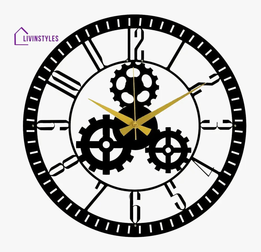 Gear Metal wall clock