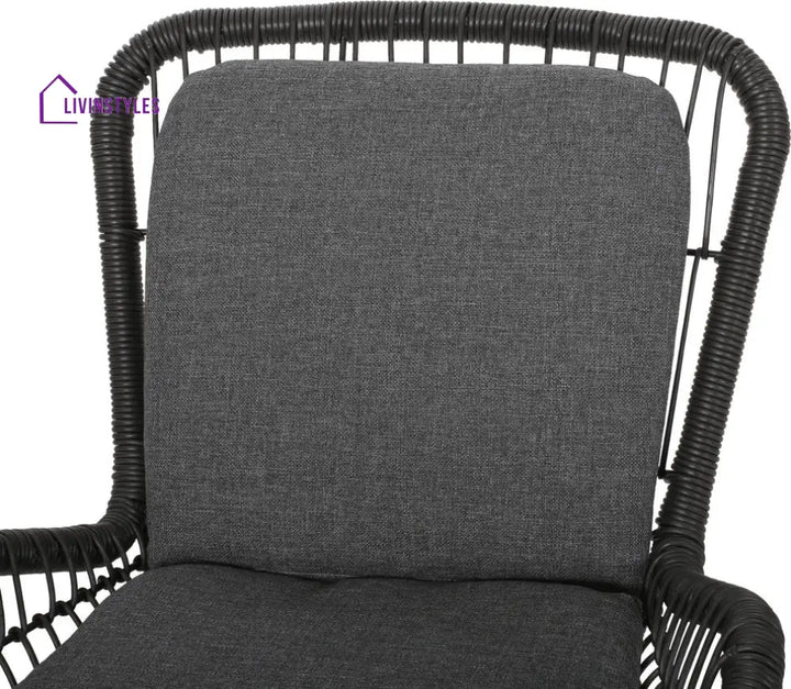 Geeks Outdoor Patio Seating Set 2 Chairs and 1 Table Set (Black) - Coffee Table Sets