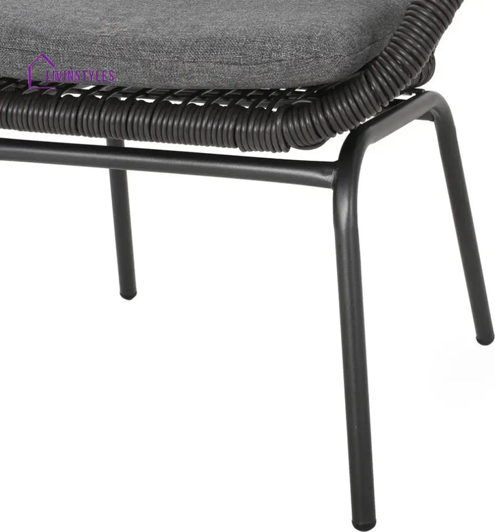 Geeks Outdoor Patio Seating Set 2 Chairs and 1 Table Set (Black) - Coffee Table Sets