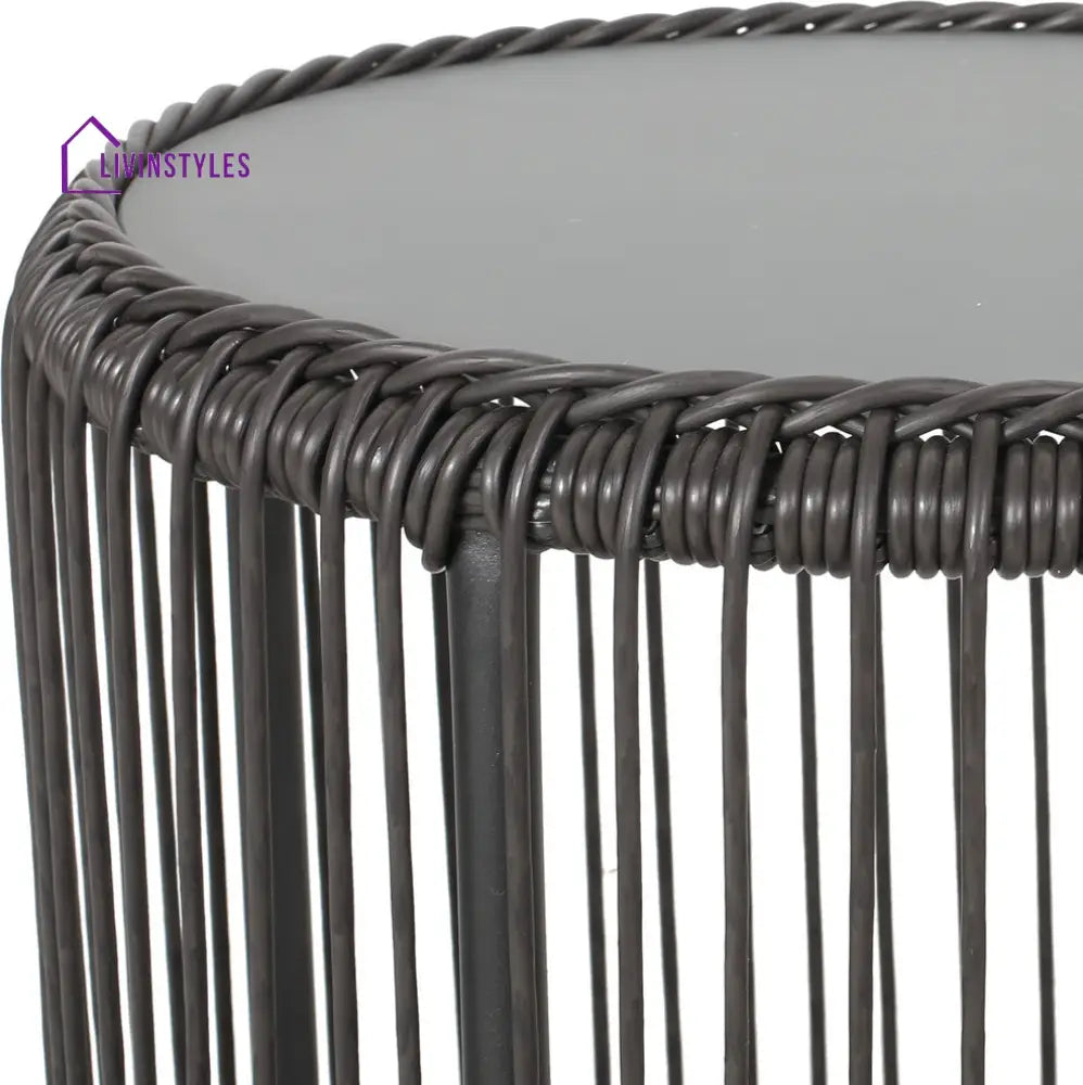 Geeks Outdoor Patio Seating Set 2 Chairs and 1 Table Set (Black) - Coffee Table Sets