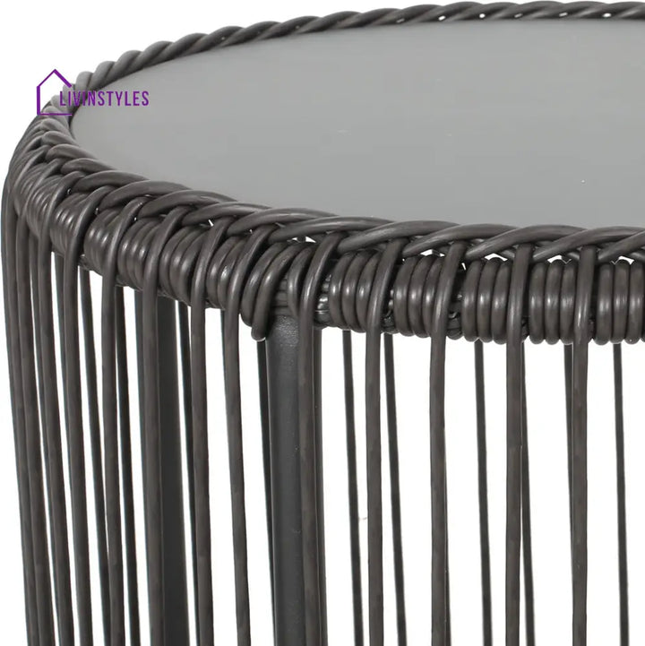 Geeks Outdoor Patio Seating Set 2 Chairs and 1 Table Set (Black) - Coffee Table Sets