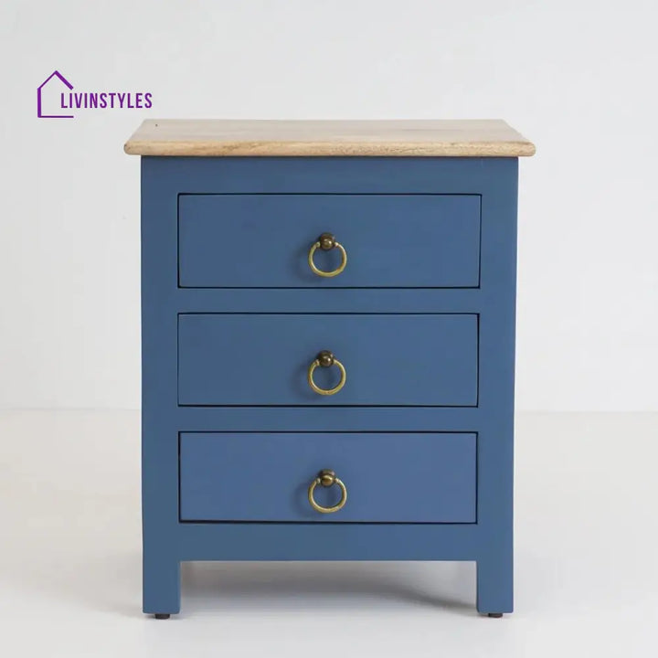 Geeta Wooden Bedside Table