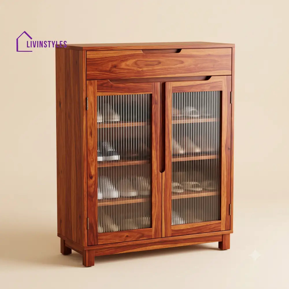 Geetha Wooden Shoe Rack for Home | Shoe Cabinet