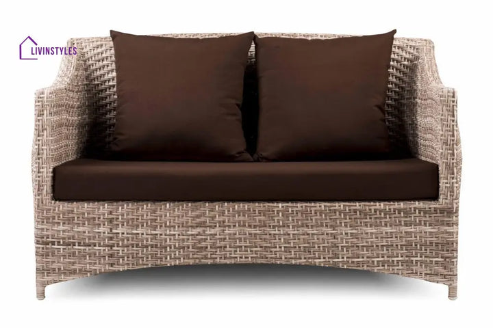 Gerardo Outdoor Sofa Set 2 Seater 2 Single seater 1 Center table (Seashell) - Sofa Sets