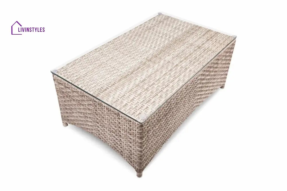 Gerardo Outdoor Sofa Set 2 Seater 2 Single seater 1 Center table (Seashell) - Sofa Sets