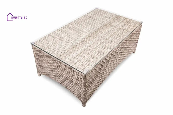 Gerardo Outdoor Sofa Set 2 Seater 2 Single seater 1 Center table (Seashell) - Sofa Sets