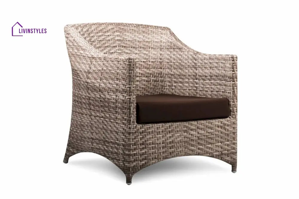 Gerardo Outdoor Sofa Set 2 Seater 2 Single seater 1 Center table (Seashell) - Sofa Sets
