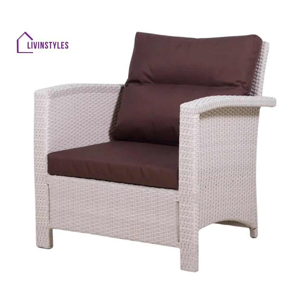 Ghada Outdoor All-Weather Wicker Single Seater Sofa - Sofa Set