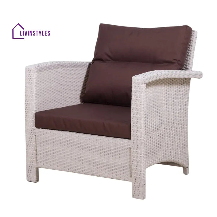 Ghada Outdoor All-Weather Wicker Single Seater Sofa - Sofa Set