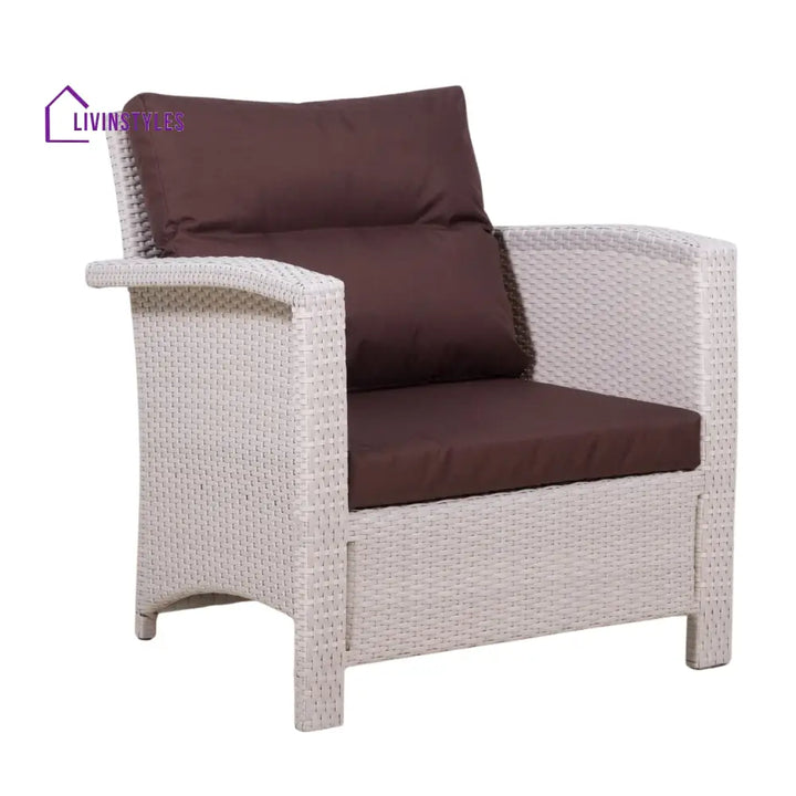 Ghada Outdoor All-Weather Wicker Single Seater Sofa - Sofa Set