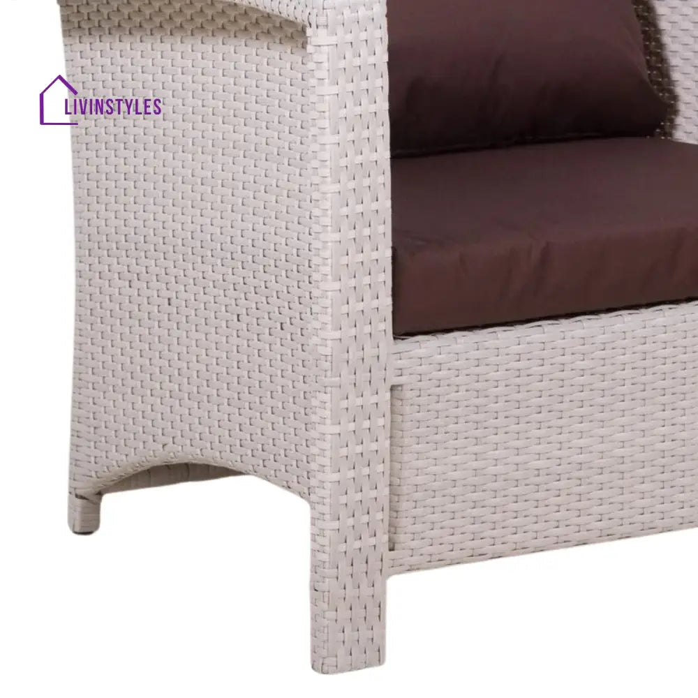 Ghada Outdoor All-Weather Wicker Single Seater Sofa - Sofa Set