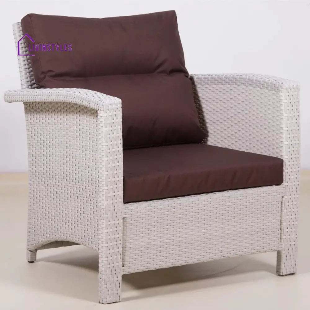 Ghada Outdoor All-Weather Wicker Single Seater Sofa - Sofa Set