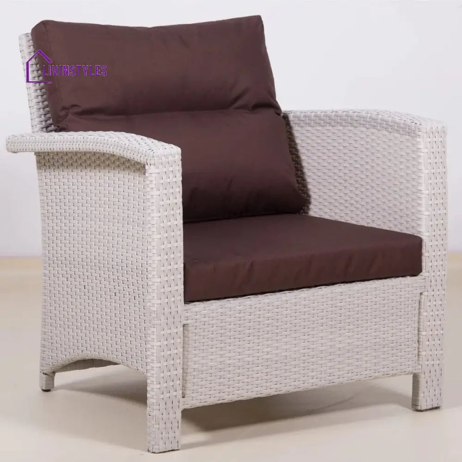 Ghada Outdoor All-Weather Wicker Single Seater Sofa - Sofa Set