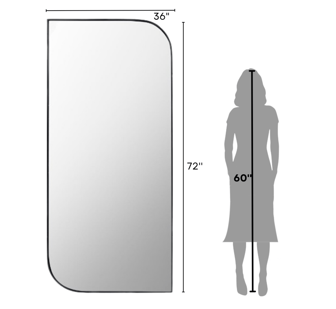 Alba Metal 6FT Floor Mirror