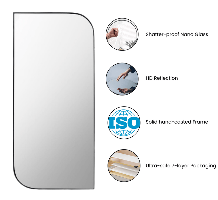 Alba Metal 6FT Floor Mirror