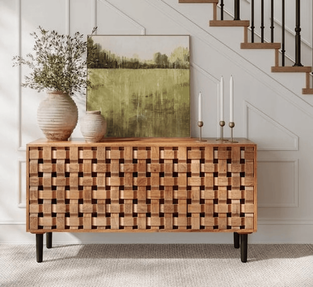 Alejandra Woven Wooden 60" Sideboard