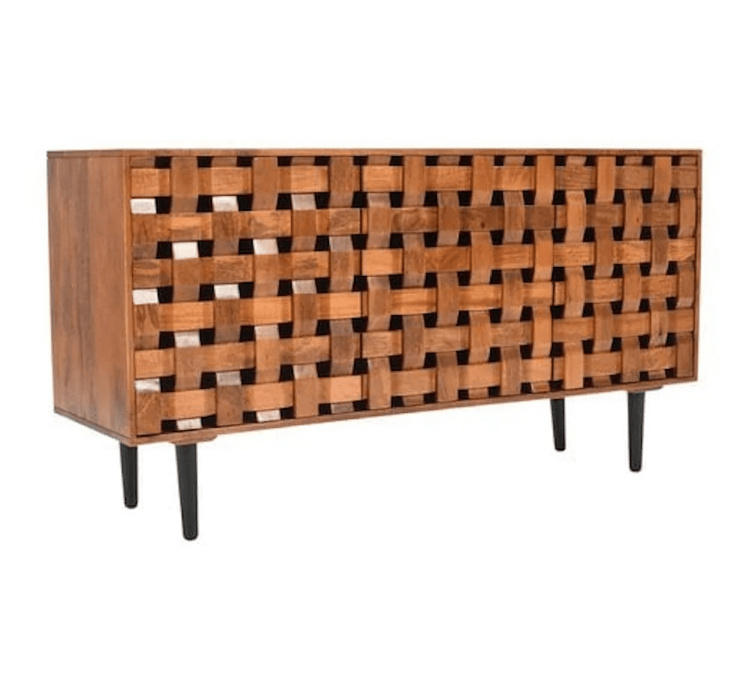 Alejandra Woven Wooden 60" Sideboard
