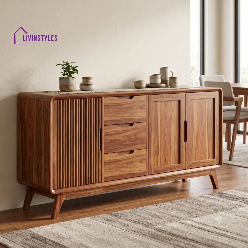Girija Premium Wooden Sideboard and Cabinet for Living Room