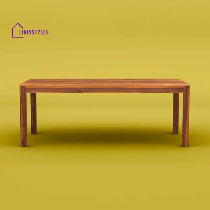 Girish Sheesham Wood 8 Seater Dining Set With Upholstery Chair (Honey Finish)