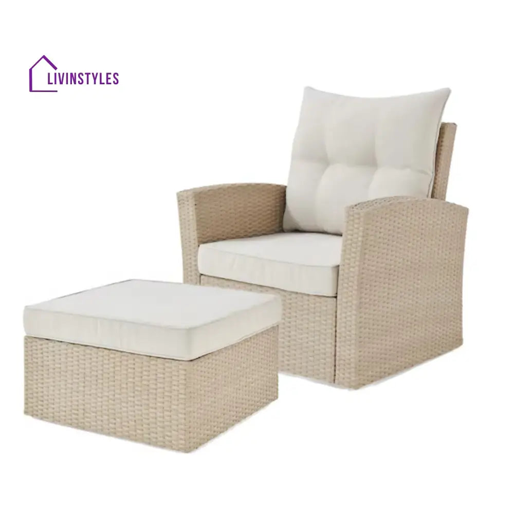Gisla Outdoor Rattan Wicker 4-Piece Patio Sofa Set - Patio Sofa Set