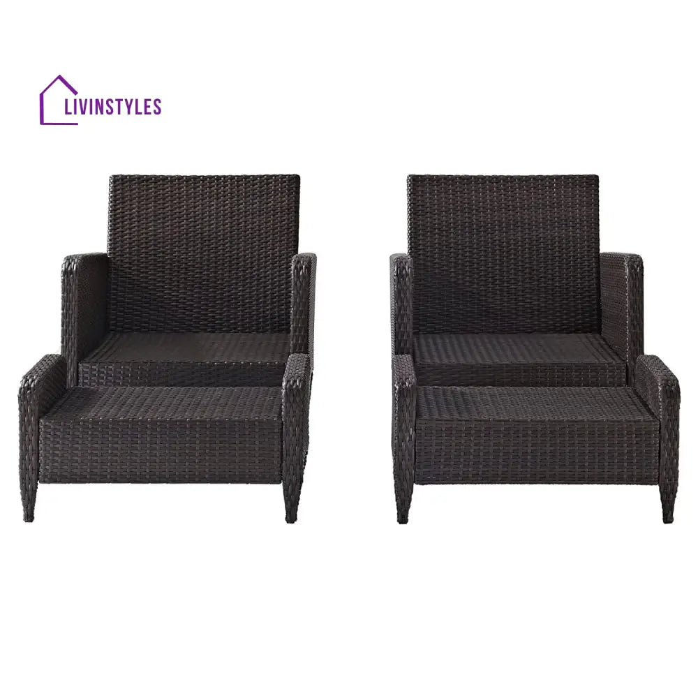 Gitali Outdoor 4 Piece Patio Wicker Furniture Set - Patio Sofa Set