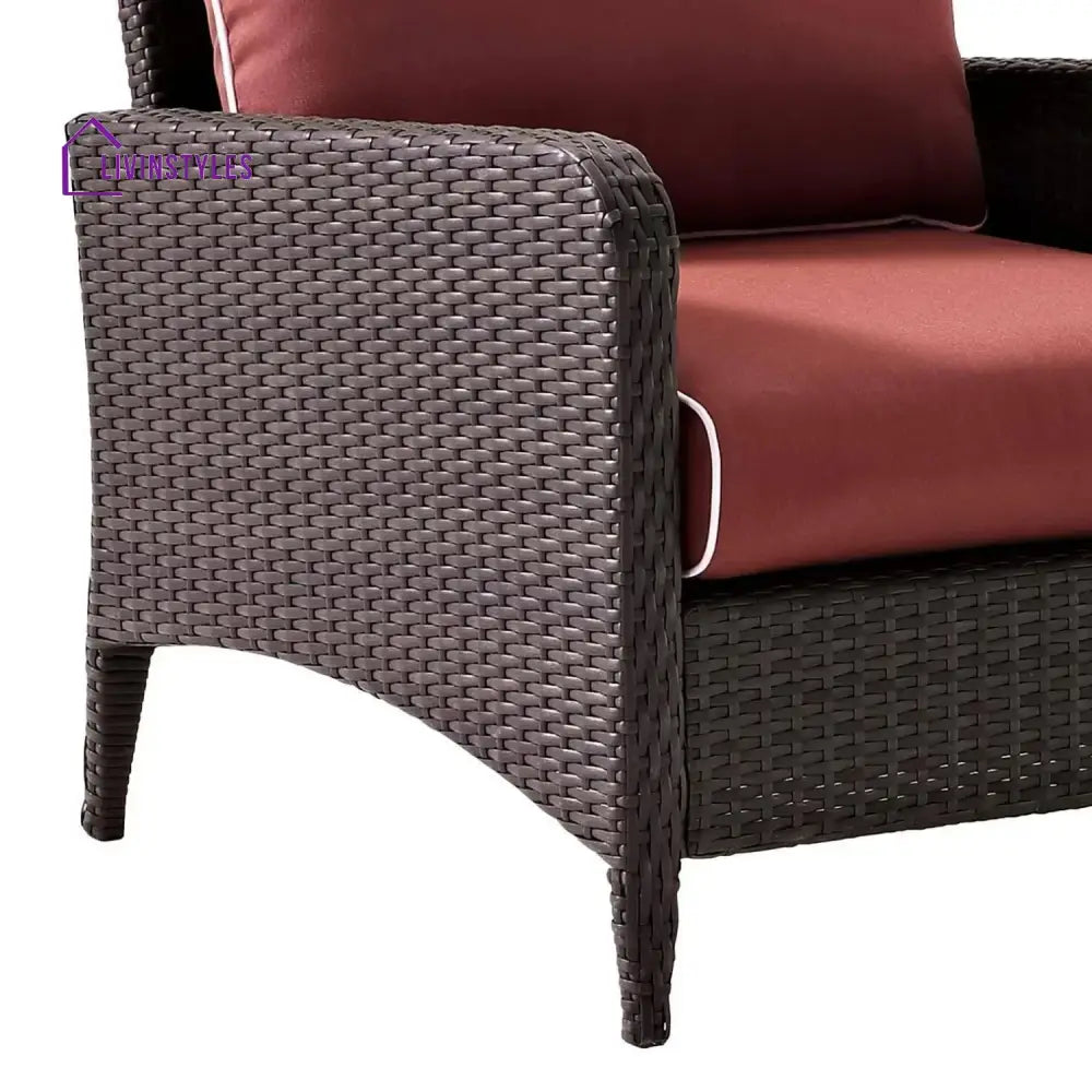Gitali Outdoor 4 Piece Patio Wicker Furniture Set - Patio Sofa Set