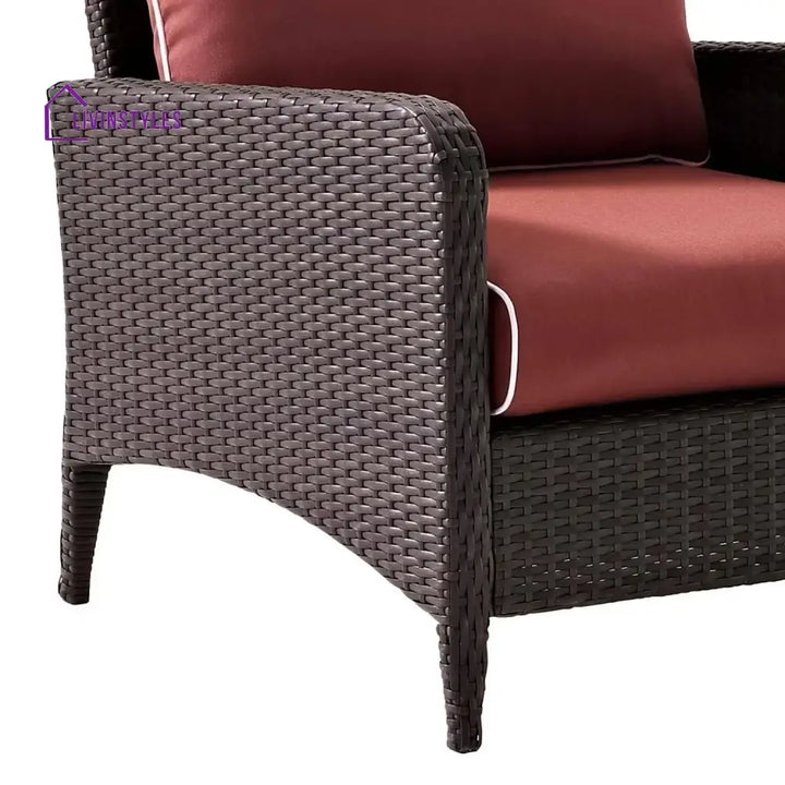 Gitali Outdoor 4 Piece Patio Wicker Furniture Set - Patio Sofa Set
