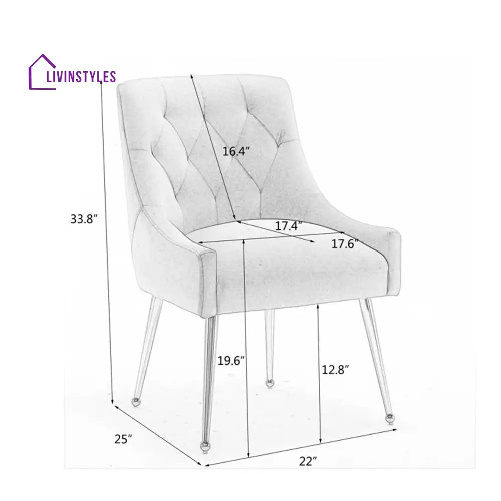 Glamorous Velvet Dining Chair Blue Furniture