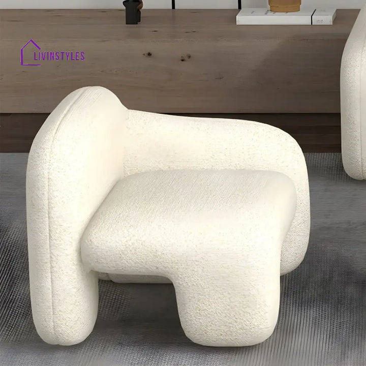Gleb Boucle Fabric Sofa Set For Living Room | 3 + 1 + 1 Sofa Set