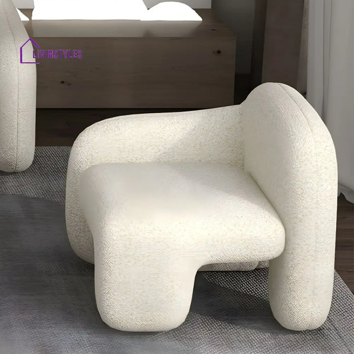 Gleb Boucle Fabric Sofa Set For Living Room | 3 + 1 + 1 Sofa Set