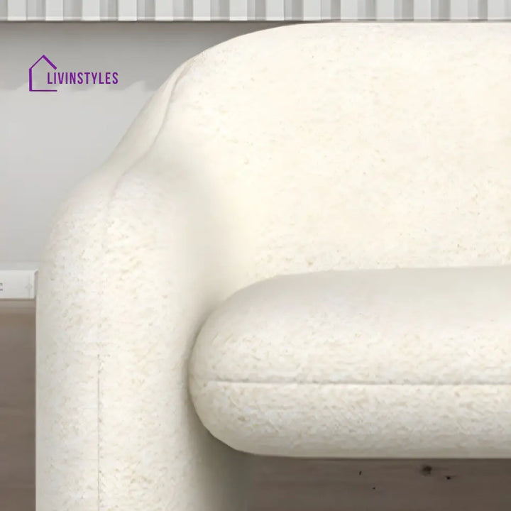 Gleb Boucle Fabric Sofa Set For Living Room | 3 + 1 + 1 Sofa Set