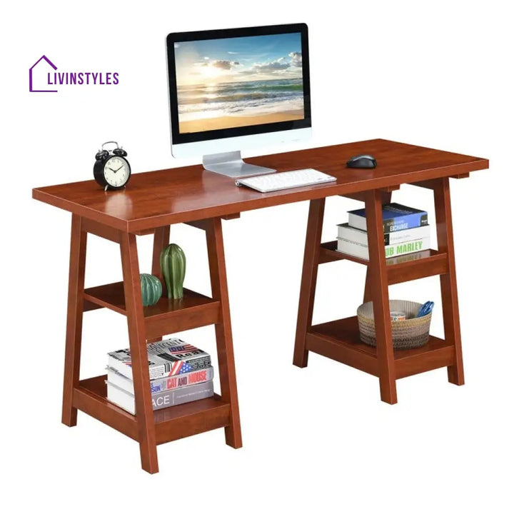 Gleb Solid Wood Study Table for Students