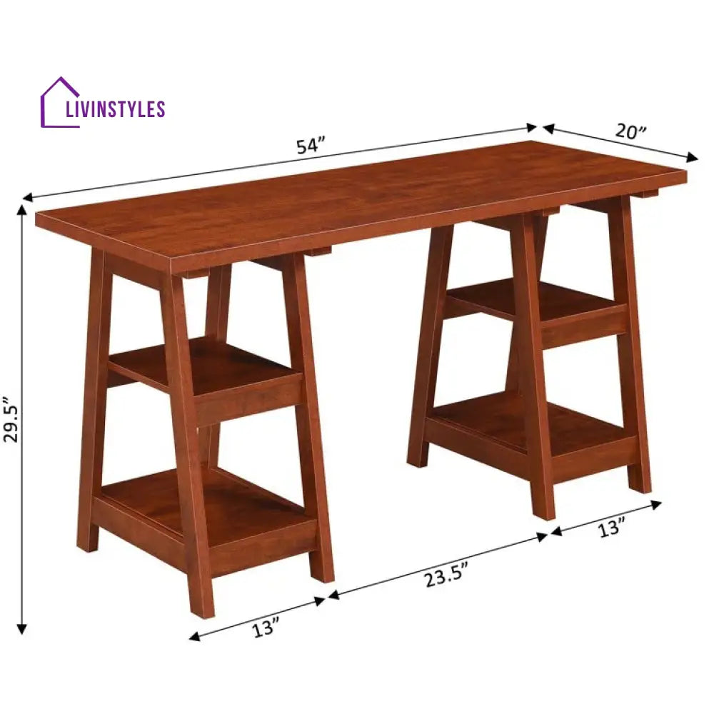 Gleb Solid Wood Study Table for Students