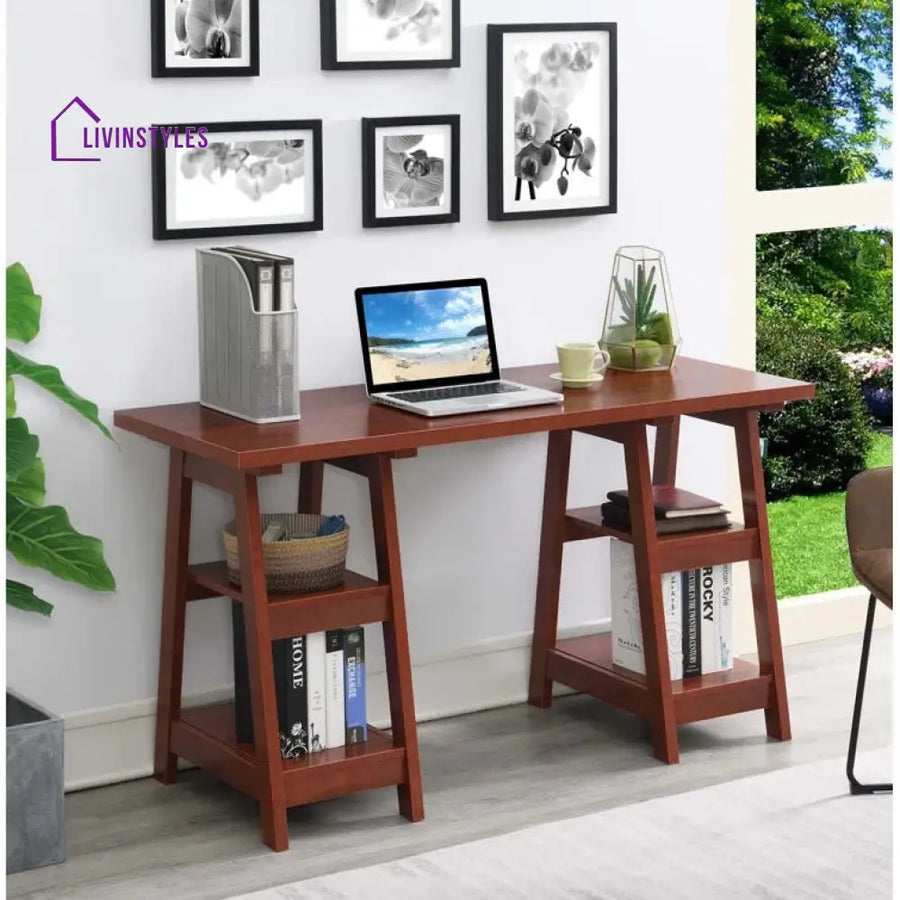 Gleb Solid Wood Study Table for Students