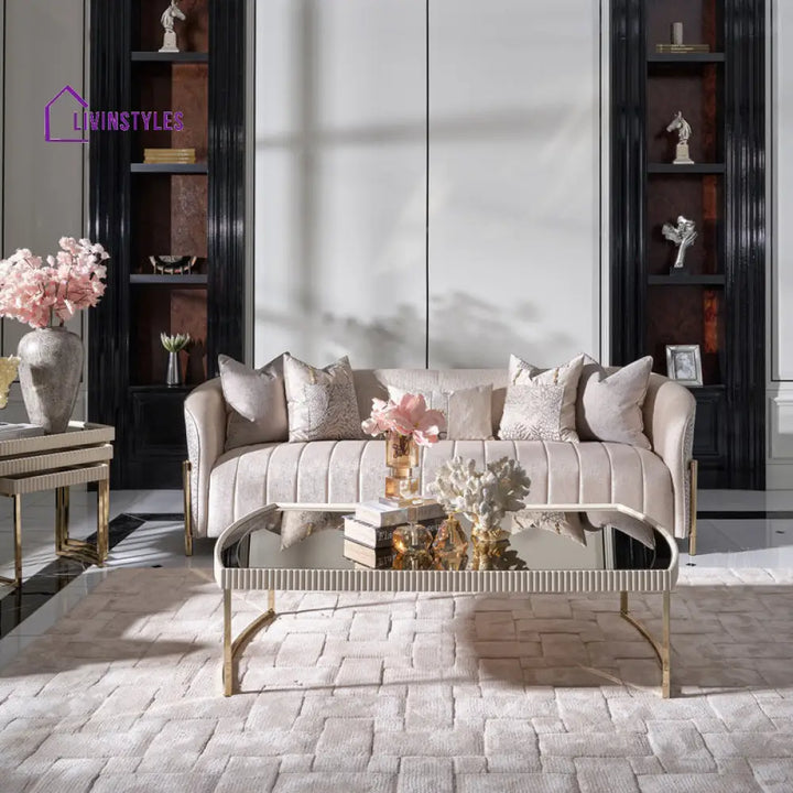 Glint Stainless Steel Coffee Table For Living Room